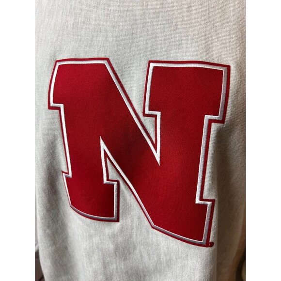 Champion Reverse Weave‎ Sweatshirt Mens Large Nebraska NCAA Pullover Vintage - Picture 9 of 10